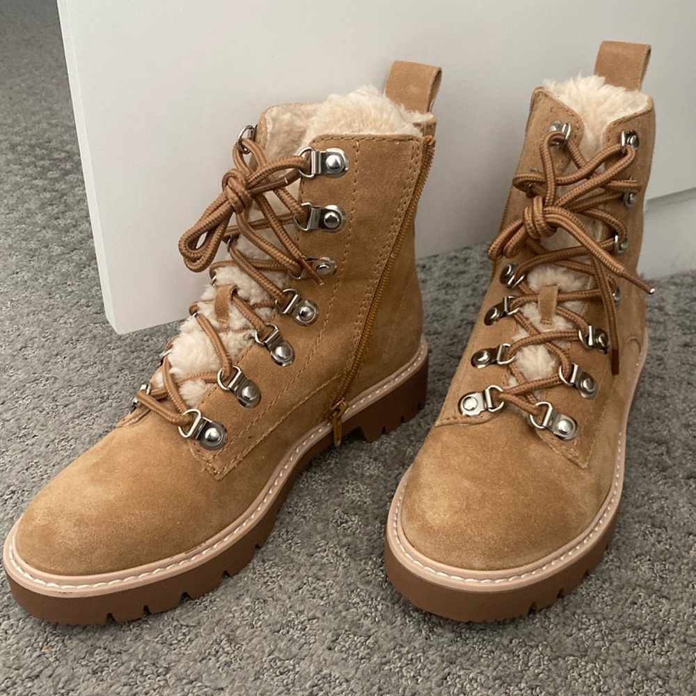 COPY - Dolce Vita Patris Tan Fuzzy Boots